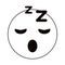 Sleepy emoticon funny thin line