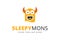 Sleepy Monster Logo Design Template