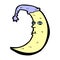 sleepy moon comic cartoon