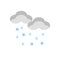 Sleet icon vector isolated on white background, Sleet sign , weather symbols