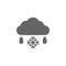 Sleet, snow, cloud icon. Element of weather sign icon