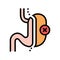 sleeve resection bariatric color icon vector illustration