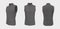 Sleeveless cycling jersey mockup in front, side and back, 3d rendering