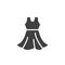 Sleeveless dress vector icon