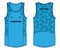 Sleeveless Tank Top Basketball  jersey vest design t-shirt template, sports jersey concept with front and back view for Men and