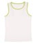 Sleeveless unisex shirt isolated on white