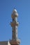 Slender ornate minaret