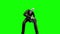 Slendrman Attacks Green Screen 3D Rendering Animation Horror