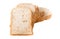 Slice bread grains isolated