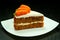 Slice of carrot cake