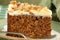 Slice of carrot cake