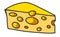 Slice of Cheese Illustration