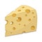 Slice of cheese vector illustration