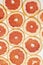 slice of fresh grapefruit collection food background