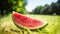 slice fruit vegan food watermelon