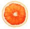 Slice of grapefruit isolated