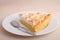 Slice of lemon meringue pie