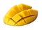 Slice of mango closeup