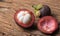 Slice mangosteen