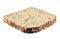 Slice of organic healthy multigrain bread