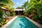 slice of paradise with private pool and lush tropical gardens