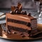 A slice of rich and velvety chocolate mousse cake3