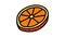 slice round orange color icon animation