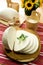 Slice of Traditional Slovak Sheep\'s Milk Cheese