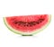 Slice of watermelon close-up isolated