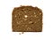 Slice of whole grain brown bread