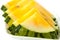 Slice yellow watermelon