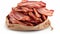 Sliced Bacon In Linen Bag: A Low Resolution, Velvia-inspired Delight