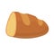 Sliced baguette icon in flat and simle style