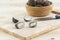 Sliced Barometer Earthstars mushroom on wooden cutting board.