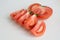 Sliced beefsteak tomatoes