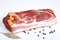 Sliced block of bacon