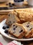 Sliced Blueberry Streusel Loaf Bread