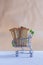 Sliced bread in shopping cart