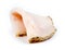 Sliced chicken turkey sandwich meat isolated