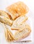 Sliced ciabatta bread