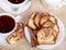 Sliced Cinnamon Swirl Bread on a Plate