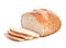 Sliced crusty country style round organic french bread
