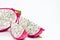 Sliced dragon fruit