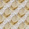 Sliced and dried candied citrus fruit background
