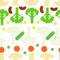 Sliced frozen vegetables seamless pattern