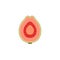 sliced guava flat design vector illustration. Vector illustration of tropical fruits in flat style