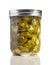 Sliced Jalapenos (Capsicum Annuum) in a Glass Jar