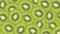 Sliced kiwi fruit pattern background