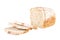 Sliced loaf of spelled bread
