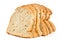 Sliced loaf of wheaten bread